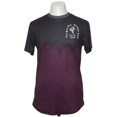 Supply & Demand, T-shirt, Größe: M, Schwarz/Lila, Polyester, Print, Herren #smA