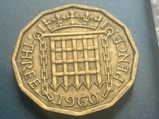 1960 Elizabeth II British Threepenny 3d