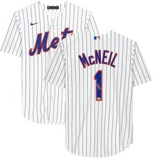 Jeff McNeil New York Mets Autographed #1 White Nike Replica Jersey