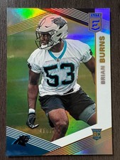2019 Panini Donruss Elite Brian Burns #180 Rookie RC Silver Mirror serial /699