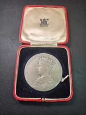 KING GEORGE VI OFFICIAL SILVER CORONATION MEDAL W/ORIGINAL CASE BY ROYAL MINT