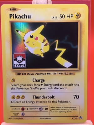 Pikachu XY202 Evolutions Exclusive League Holo Rare Promo Pokemon Karte 