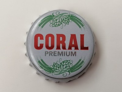 1 Kronkorken - CORAL PREMIUM - BIER Madeira Pirinea - bottle crown cap