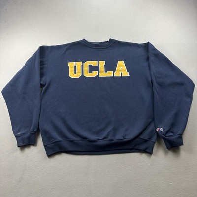 UCLA Bruins Sweatshirt Mens Large Navy Blue Champion University College Crewneck