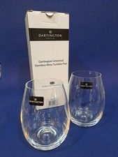 Dartington Crystal Universal Stemlass Wine Tumbler Pair