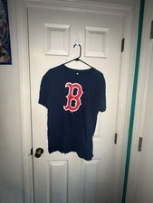 Fanatics Boston Red Sox MLB Graphic T-Shirt Navy Blue Size Large