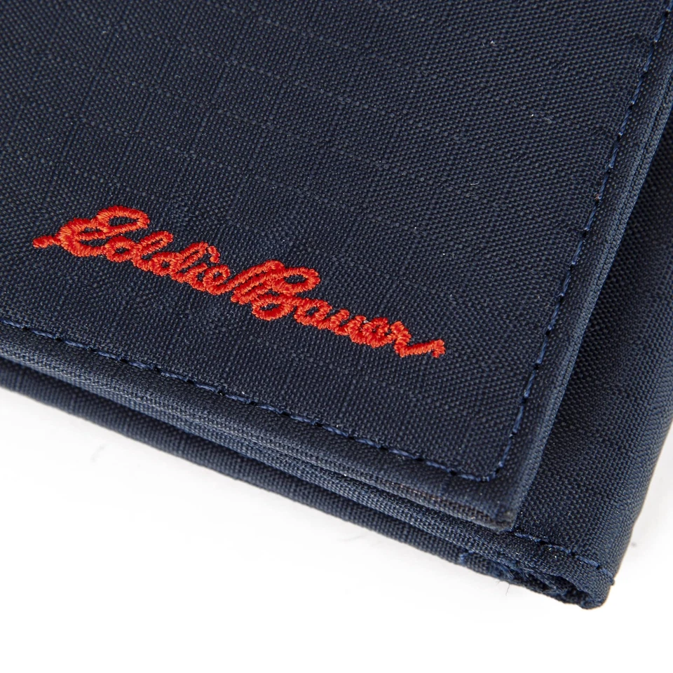 Men Signature Wallet (Available Cotton Canvas or Ripstop Nylon), Trifold-Navy... - Image 3 of 4