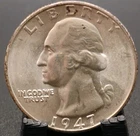 1947 S Washington Quarter BU Uncirculated Mint State