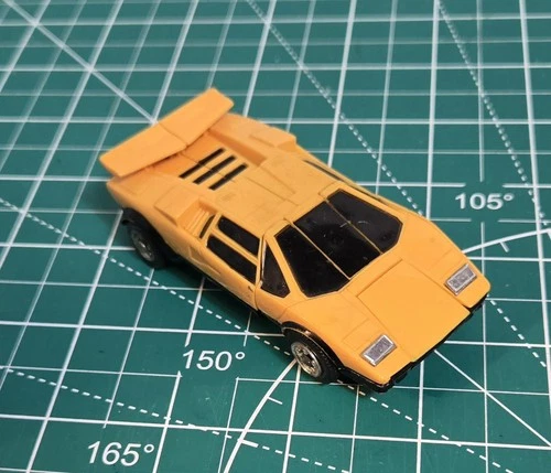 Vintage 1984 Bandai Gobots Pocket Puzzler Figure Lamborghini Transformer car