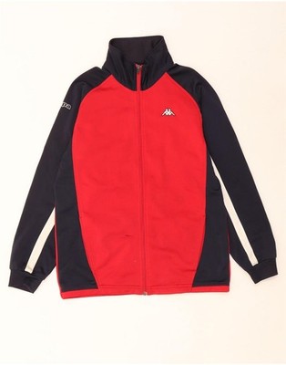 KAPPA Jungen Trainingsanzug Oberteil Jacke 11-12 Jahre XL rot Colourblock Polyester AL04