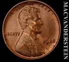 1928 Lincoln Wheat Cent - Choice Gem Brilliant Uncirculated+++  Lustrous  #L2714