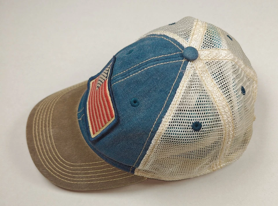 Legacy Old Favorite trucker hat Cap American flag patch Distressed Vintage Look - Image 2 of 4