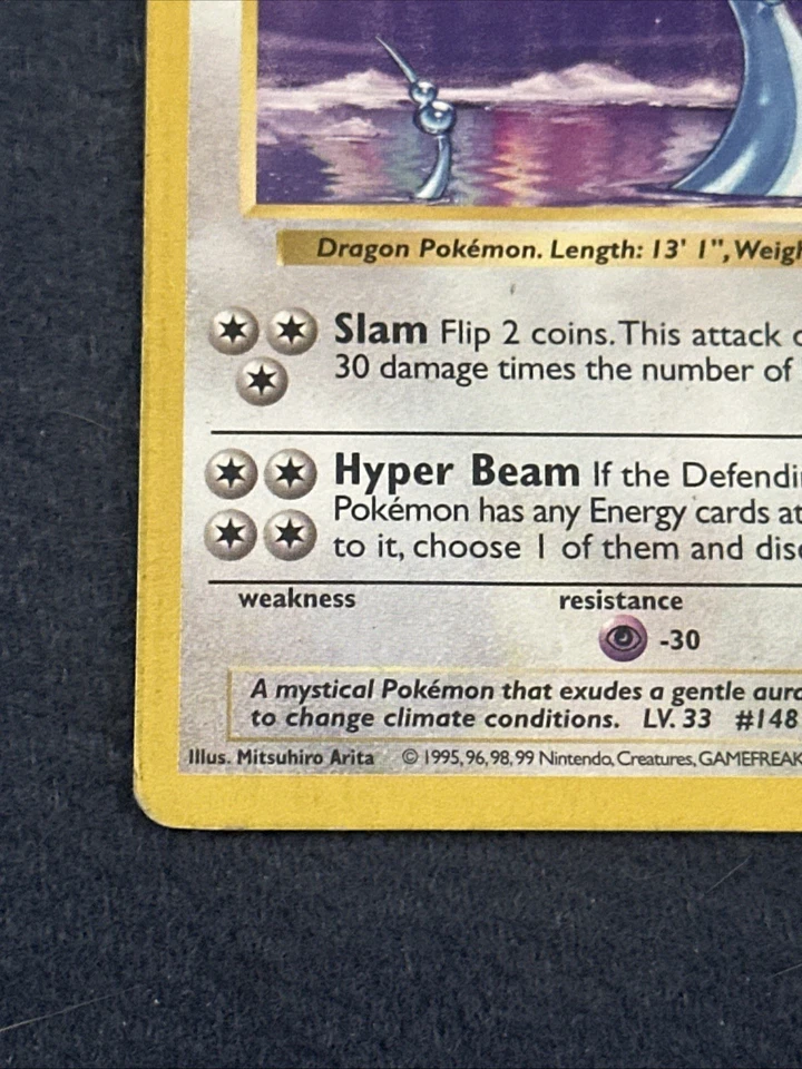 Pokemon TCG Dragonair 018/102 Base Set (Shadowless) Vintage Lightly Played LP - Image 4 of 4