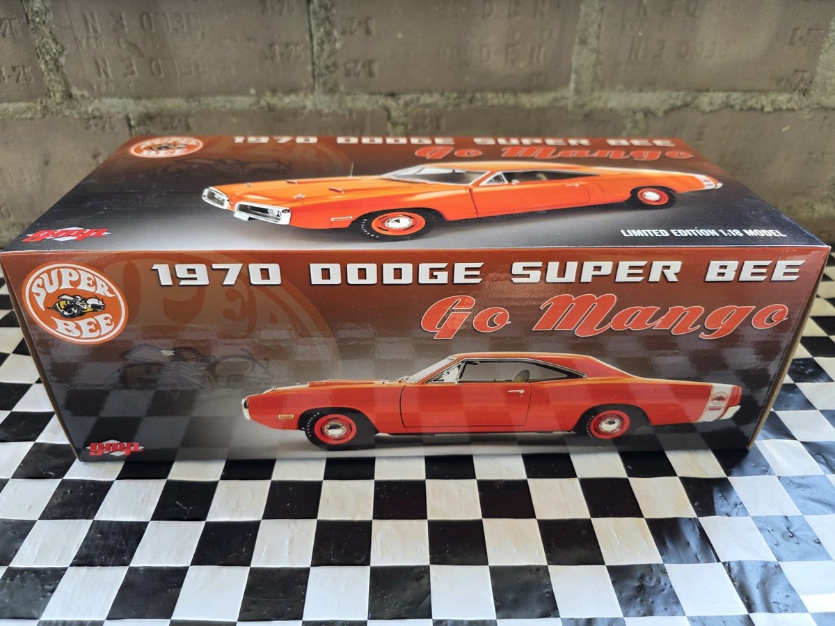 GMP 1970 Dodge Super Bee Go Mango 1:18 Diecast Model Car Rare Wht