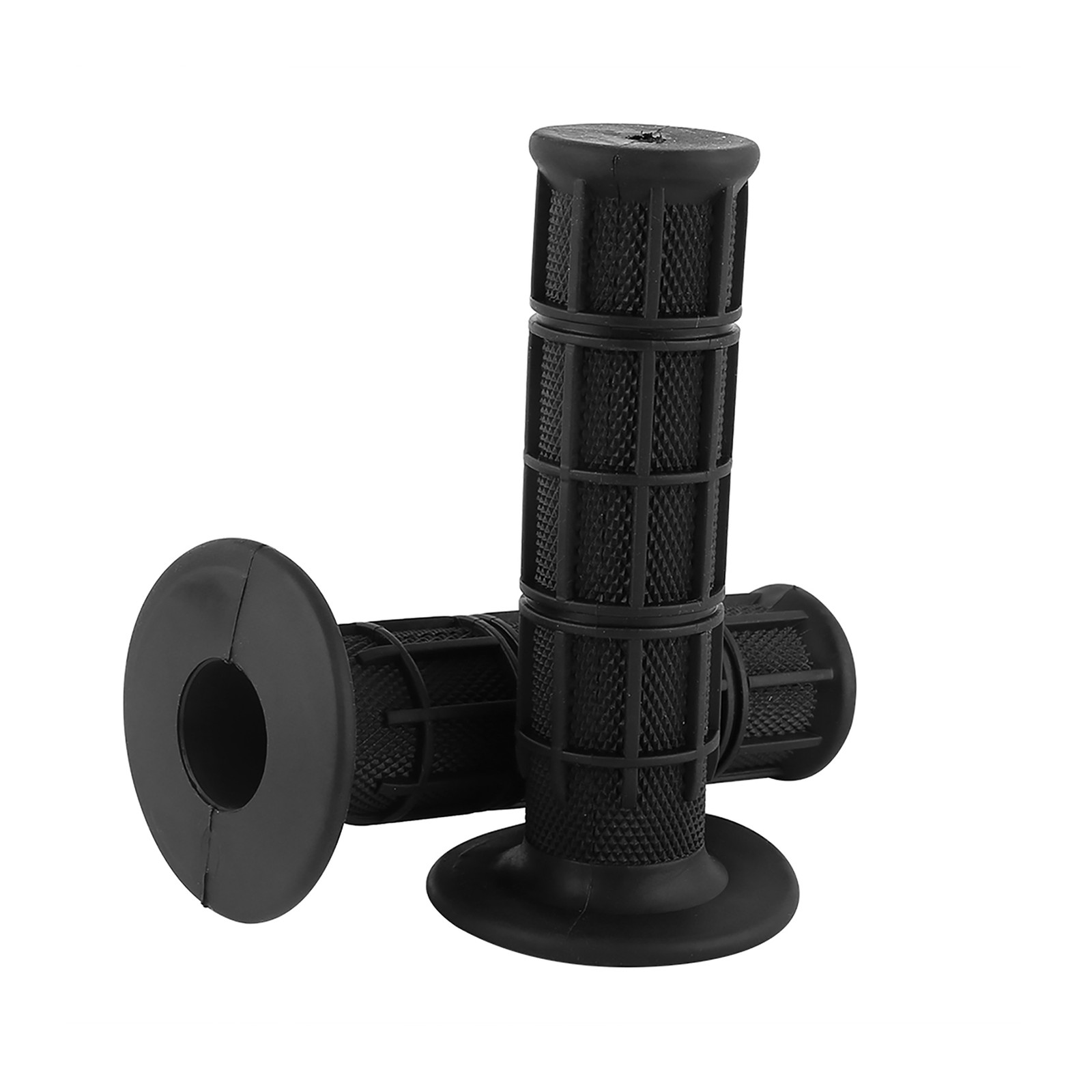 1 Pair Of Silicone Handlebar Grips With Anti-skid Design For Motorcycles