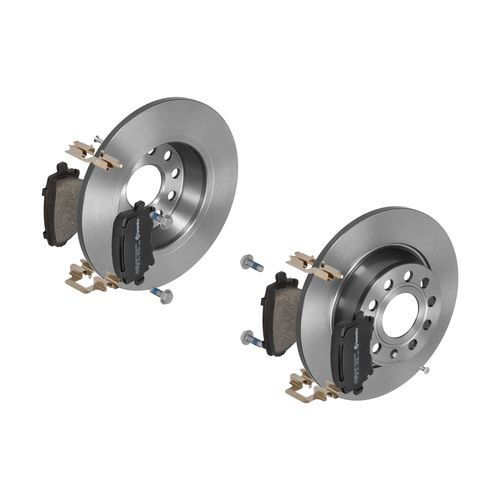 Brembo Bremsscheiben Coated Ø282 + BremsbelÄGe Hinten FÜR VW Golf 6 5K1 Touran-image