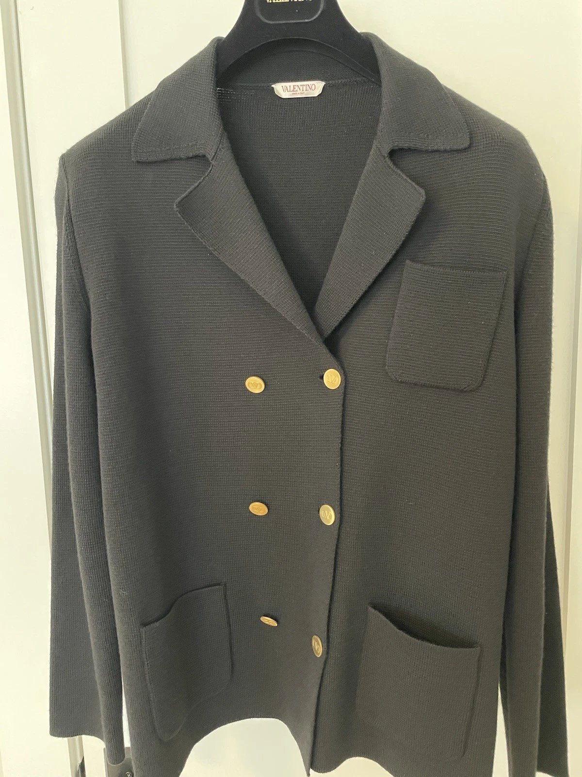 Blazer Cardigan doppiopetto Valentino Nero Taglia L