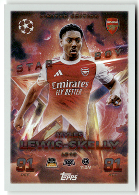 Topps Match Attax CL 2025-26 LE 13 Myles Lewis-Skelly Star Boy