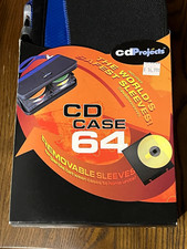 Targus CDProjects CD Case 64 Nylon CD Wallet, Black/Blue, Sleeves