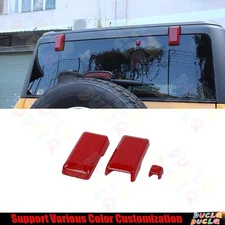 For Ford Bronco 2021-24 Red Carbon Fibre Rear Window Tailgate Glass Hinge Decor