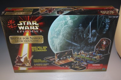 STAR WARS EPISODE 1 BATTLE FOR NABOO 3-D ACTION GAME NIB SEALED 