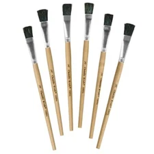 Creativity Street Easel Paint Brushes, 1/2" Flat, 6/Pack (PAC 5941)