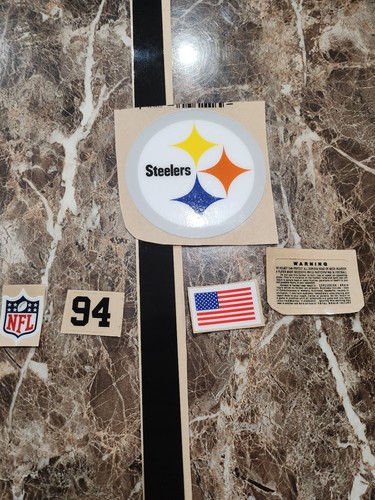 3M throw back Pittsburgh Steelers football helmet 20 mil vinyl decals full size