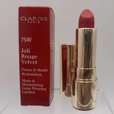 Clarins Joli Rouge Velvet Matte Moisturizing Lipstick 754V DEEP RED 