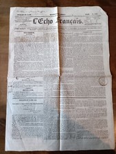 Vieux Journal - L'Echo Français, Journal Quotidien, Politique et Littéraire 1842