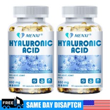 2x Hyaluronic Acid Capsules 850MG - Support Healthy Joints Help Reduce Wrinkles
