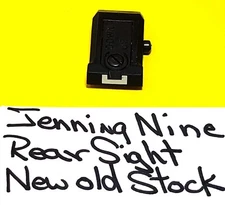 JENNINGS NINE 9 MM  FACTORY ADJUSTABLE REAR SIGHT NEW OLD STOCK GUN PART # 2