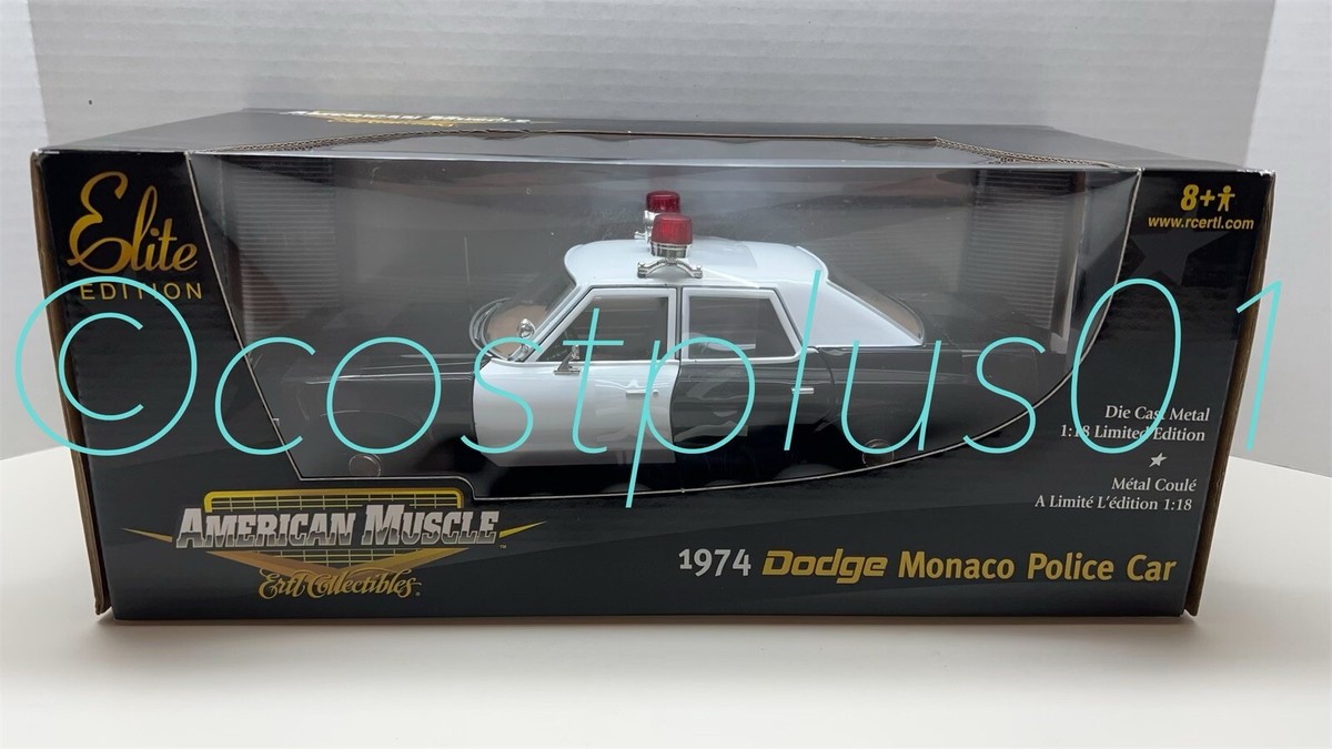ERTL ELITE AMERICAN MUSCLE 1974 DODGE MONACO POLICE CAR UNMARKED 1