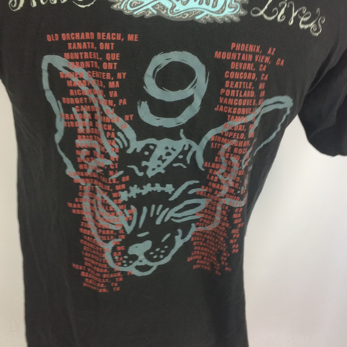 Vintage 1997 Giant Grunge Aerosmith Nine Lives Rock Band Tour