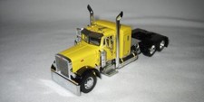 1/64 DCP 392 379 Pete 36 Sleeper Yellow Black Fenders With Cat Engine
