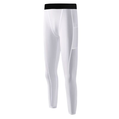Youth Boys Compression Pants Leggings Quick Dry Sports Tight Base Layer 6-14T