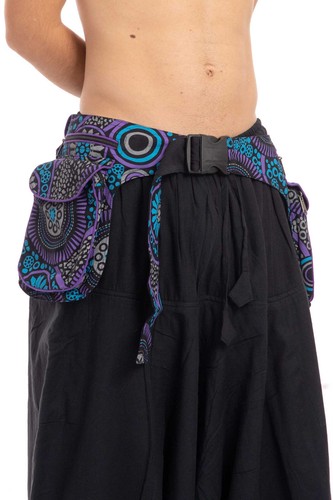 Hippie Pocket Belt, Festival Waist Bag for Hippy Men and Women, Alternative Bag - Picture 22 of 27