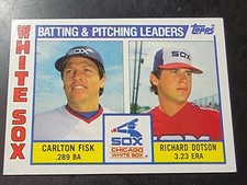 1984 Topps Baseball #216 Carlton Fisk Richard Dotson 
