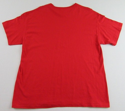Disney Store MICKEY MOUSE 2004 Velvet Print Red SS T Shirt Size XL - Picture 3 of 6