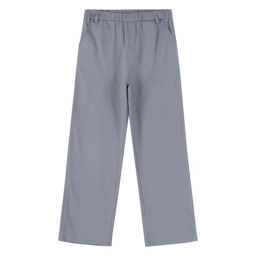 Kids Boys Solid Color Flat Front Uniform Chino Trousers for Casual Formal Wear - Picture 33 of 41