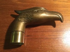 VTG CANE BRASS EAGLE HEAD