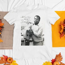 Sidney Poitier Actor Signature Best Wishes White Unisex S-4XL T-Shirt