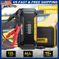 AUXITO 20000mAh Car Jump Starter Booster Jumper Power 12V Bank Battery Charger