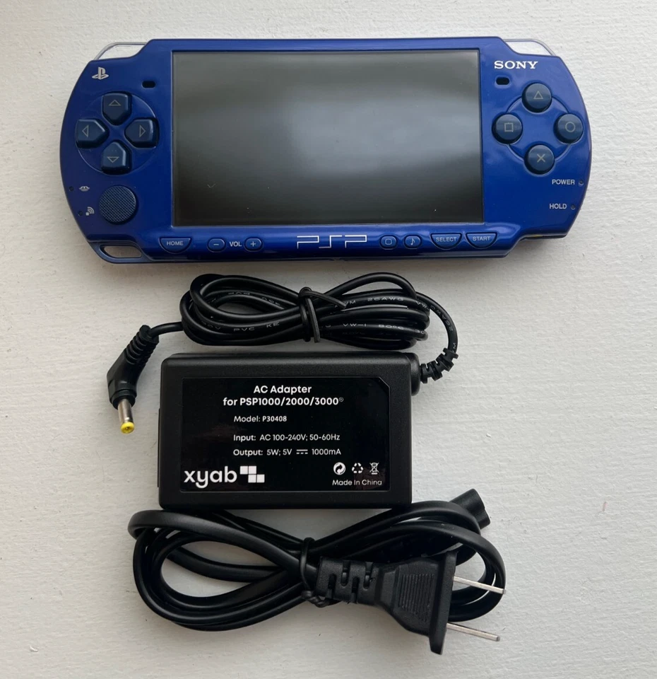 Consola PSP 2000 OEM - Azul Metálico - Buen Estado + Tarjeta de Memoria Sony 1GB Foto 3 de 4