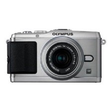 USED Olympus E-P3 12.3 MP with 14-42mm Silver Excellent FREE SHIPPING