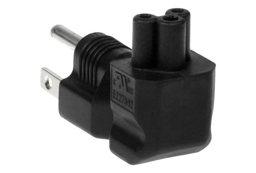 SF Cable C5 to USA NEMA 5-15P Angle Power Plug Adapter - Picture 2 of 6