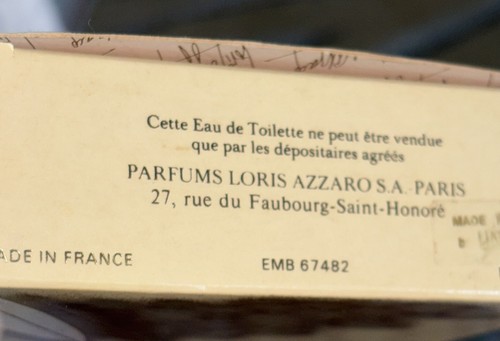AZZARO 9 EDT By LORIS AZZARO 200ml/ 6.7 SPLASH MADE IN FRANCE VINTAGE!! - Picture 11 of 14