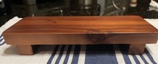 Acacia Wood Pedestal Soap Stand 9.8x4 Inches, 100 Solid Wood Riser 9.8"L x 4"W