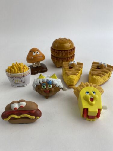 8 McDonalds Hardees Wendy’s & Other Food Toys Happy Meal Kids Vintage Lot - Picture 1 of 12