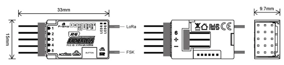 FrSky Empfänger Archer Plus R6 2,4Ghz - Bild 4 von 4