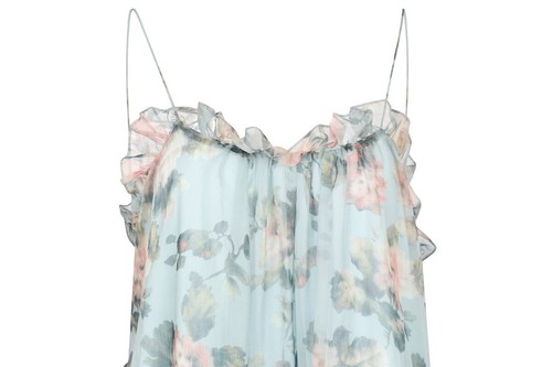 OJAY Floral chiffon tiered midi dress - Picture 2 of 13